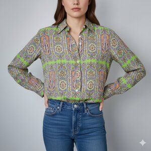 Chaps EST 1978 Women's Print Shirt Size M